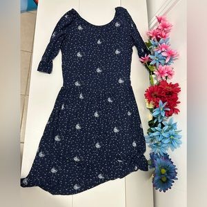 Blue summer skater dress. Size S.